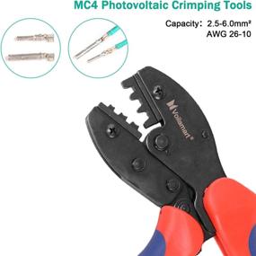 img 1 attached to 🔧 Enhanced Voilamart MC4 Crimping Tool for PV Solar Panel Installation - Compatible with 2.5mm², 4mm², and 6mm² Wire Terminal Crimping Connectors, Cable Pliers