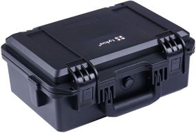 img 4 attached to 📷 Lykus HC-3310 Waterproof Hard Case with Customizable Foam Insert, 12.99x8.27x5.31 in Interior Size - Ideal for Pistol, DSLR Camera, Small Drone, Camcorder, Action Camera, and More