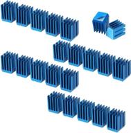 🔥 22pcs 3d printer heatsink kit with thermal conductive adhesive tape for cooler heat sink cooling of tmc2130, tmc2100, a4988, drv8825, tmc2208 stepper motor driver module logo