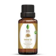 🌿 sva vetiver essential oil - 10 ml (1/3 fl. oz.) 100% pure, natural & premium therapeutic grade - for face, skin, hair, massage & aromatherapy logo