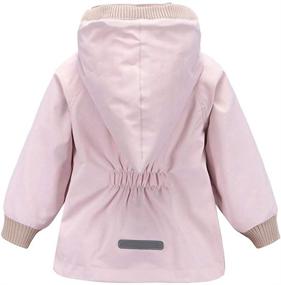 img 3 attached to 🧥 Mallimoda Waterproof Boys Girls Rain Jacket Coat with Cotton Lining - Windproof Hooded Raincoat Outwear