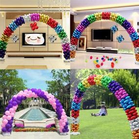 img 2 attached to 🎈 Amon tech Heavy Duty Balloon Arch Kit: 10ft Tall, 13ft Wide, Perfect for Birthday, Wedding & Party Decorations