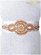 shidianyi wedding sash rhinestone applique women's accessories logo