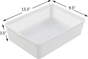 img 3 attached to Callyne 6 Pack Plastic Storage Basket