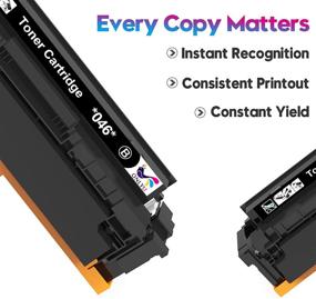 img 3 attached to 🖨️ Превосходный совместимый набор картриджей тонера для Canon 046 046H для принтера Color ImageCLASS MF735Cdw LBP654Cdw MF731Cdw MF733Cdw (4 штуки)