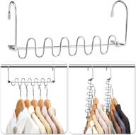 👕 amkufo 10-pack space-saving hangers - magic hangers for closet organization - metal clothes hangers organizer – cascading hangers for small closet – room organization - dorm & home storage solution – gain 80% more space – essential closet organizer логотип