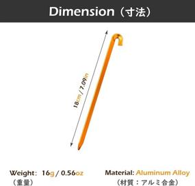 img 3 attached to Azarxis Tent Pegs Aluminium Pitching