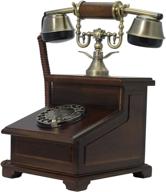 opis 1921 cable model e: the massive antique style desktop telephone made from wood and metal logo
