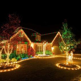 img 1 attached to 🎄 Enhance Your Holiday Decor with VTECHOLOGY Christmas String Lights – 66FT 200 LEDs, 8 Modes, Multi Color