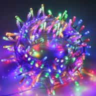 🎄 enhance your holiday decor with vtechology christmas string lights – 66ft 200 leds, 8 modes, multi color logo