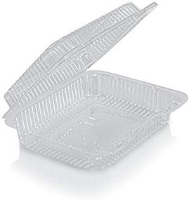 img 4 attached to Clear Plastic Hinged Food Containers