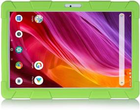 img 3 attached to 📱 HminSen Silicone Case for Dragon Touch 10 inch K10 Tablet - Green