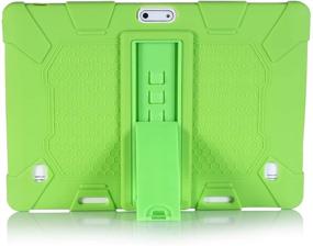 img 2 attached to 📱 HminSen Silicone Case for Dragon Touch 10 inch K10 Tablet - Green