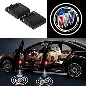 img 2 attached to 🚗 Bearfire Car Door Lights Logo 2PCS - LED Welcome Lights for All Car Models (Fit Buick)