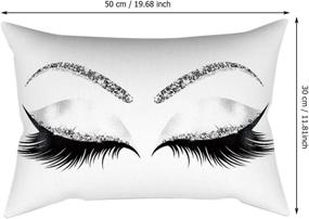 img 3 attached to Mumusuki Eyebrow Pattern Comfortable Pillowcase