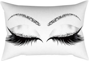 img 4 attached to Mumusuki Eyebrow Pattern Comfortable Pillowcase