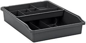 img 1 attached to 🗃️ madesmart Granite Junk Drawer Organizer - 23 Compartments, Heavy Duty, BPA-Free - VALUE COLLECTION