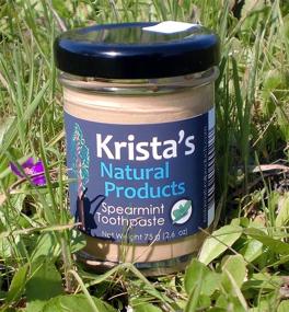 img 1 attached to 🌱 75g (2.6oz) Organic Spearmint Toothpaste by Krista's Natural Products