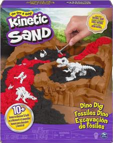 img 4 attached to Dinosaur Discovery Kinetic Sand Playset