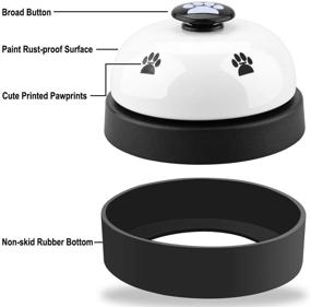 img 1 attached to 🔔 Comsmart Dog Training Bell Set: 2 Pet Potty Training Bells with Non-Skid Base