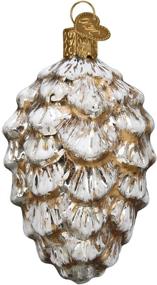 img 4 attached to 🎄 Vintage Glass Blown Ornaments for Christmas Tree: Ponderosa Pine Cone by Old World Christmas