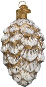 img 2 attached to 🎄 Vintage Glass Blown Ornaments for Christmas Tree: Ponderosa Pine Cone by Old World Christmas