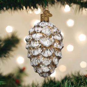 img 3 attached to 🎄 Vintage Glass Blown Ornaments for Christmas Tree: Ponderosa Pine Cone by Old World Christmas