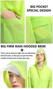 img 1 attached to 🌧️ Waterproof Poncho Raincoat: Reusable Safety Gear for Occupational Health & Protection