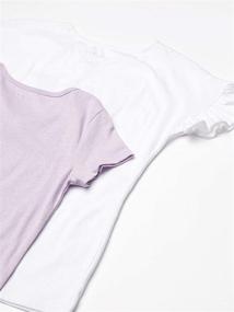 img 2 attached to 👚 Stylish Calvin Klein Girls' 2 Pack Short Sleeve Graphic Logo Tees: Shop Now!