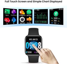 img 3 attached to 📱 CatShin Smart Watch: The Ultimate Fitness Tracker for Android and iOS Phones - Designed for Women and Men