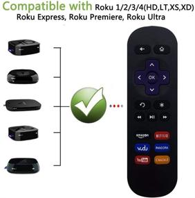 img 3 attached to 📱 MYHGRC Roku Remote Replacement – Compatible with Roku Ultra, Roku 1, Roku 2, Roku 3, Roku 4 (HD, LT, XS, XD), Roku Express, Roku Premiere