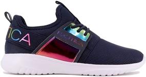 img 3 attached to 👧 Nautica Kappil Girls Navy Sneaker - Comfortable Shoes for Girls