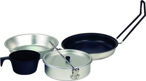 img 2 attached to 🍳 Texsport 5-Piece Aluminum Mess Kit with Non-Stick Coating