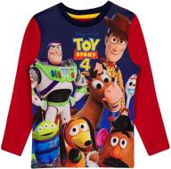 🚀 to infinity and beyond: disney boys' toy story long sleeved top logo