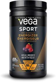 img 4 attached to 🍇 Vega Sport Pre-Workout Energizer Acai Berry: Vegan, Gluten Free, All Natural - Non GMO, 19oz, 30 Servings