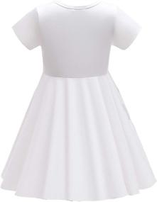 img 3 attached to 👗 TriKalor Girls' Skater Dresses with Sleeve and Pockets