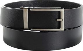 img 2 attached to Designer Men's Leather Belt V496 AMBR