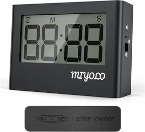 img 4 attached to ⏲️ Miyolo Kitchen Timer - Large LED Display, 3-Level Volume Adjustment, Magnetic Countdown/Countup - Ideal Kitchen Timers for Cooking, Learning - Seniors and Kids Friendly (Black)