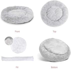 img 2 attached to Sheri Best Friends: Original Calming Donut Cat and Dog Bed - Guaranteed Comfort for Your Furry Friends!