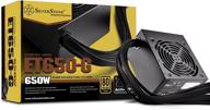 💡 silverstone tek 650w 80 plus gold power supply - fixed cable, flat black cables, silent fan curve sst-et650-g логотип