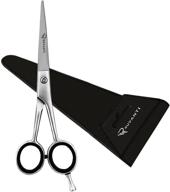 ruvanti professional hair cutting scissors: sharp blades for precise haircuts, barber shears for men, women, and kids - 6.5'' j2 stainless steel hair scissors logo