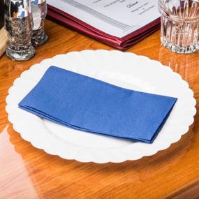 img 2 attached to 🍽️ Perfectware 2 Ply Dinner Napkin 100 Pack - Navy Blue, 2-Ply, 3x4x8 Inches - Premium Quality Dinner Napkins