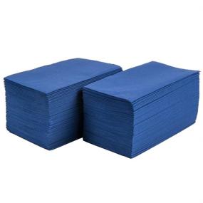 img 1 attached to 🍽️ Perfectware 2 Ply Dinner Napkin 100 Pack - Navy Blue, 2-Ply, 3x4x8 Inches - Premium Quality Dinner Napkins