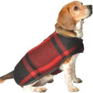 chilly dog coats plaid large logo