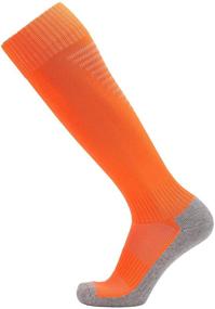 img 2 attached to Fitliva Orange Soccer Baseball Socks