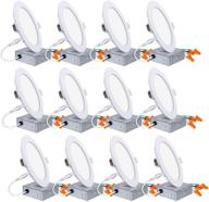 💡 12-pack of hykolity 6-inch led recessed lighting with junction box logo