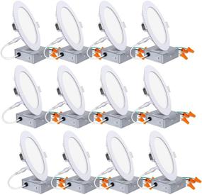 img 4 attached to 💡 12-Pack of Hykolity 6-Inch LED Recessed Lighting with Junction Box