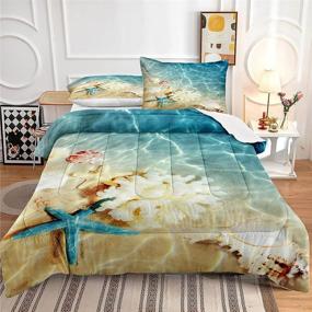 img 4 attached to Lris Bedding Comforter Fashion Pillowcases