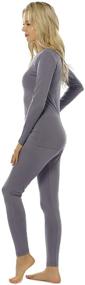 img 1 attached to Womens Thermal Underwear Fleece Thermals Sports & Fitness for Other Sports