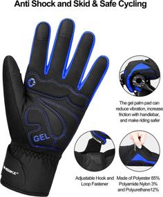 img 2 attached to 🧤 INBIKE Thermal Windproof Gel Bike Gloves for Men in Winter Cold Weather